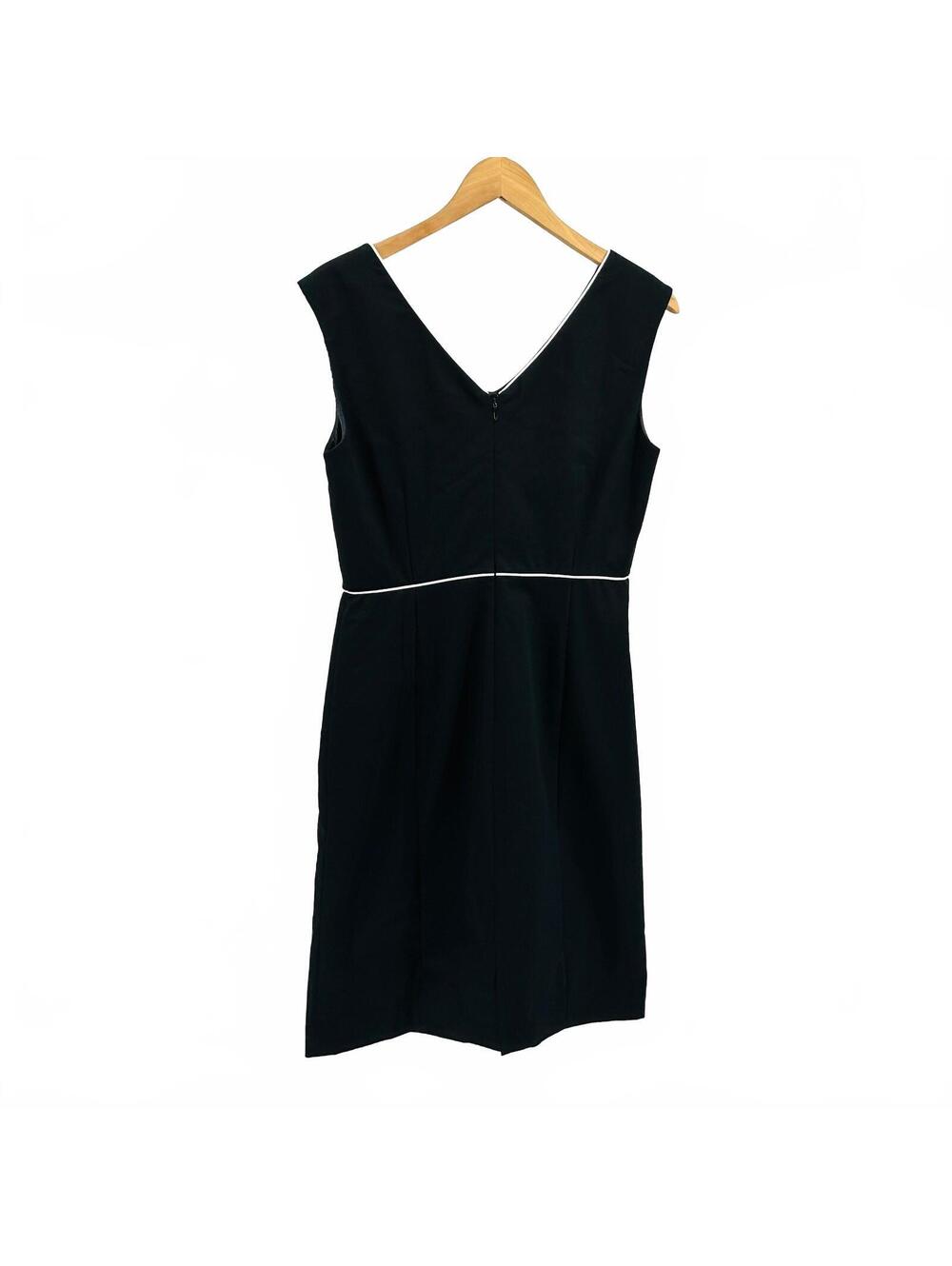 Vintage Y2K Tahari Arthur S. Levine Black White Sheath Dress